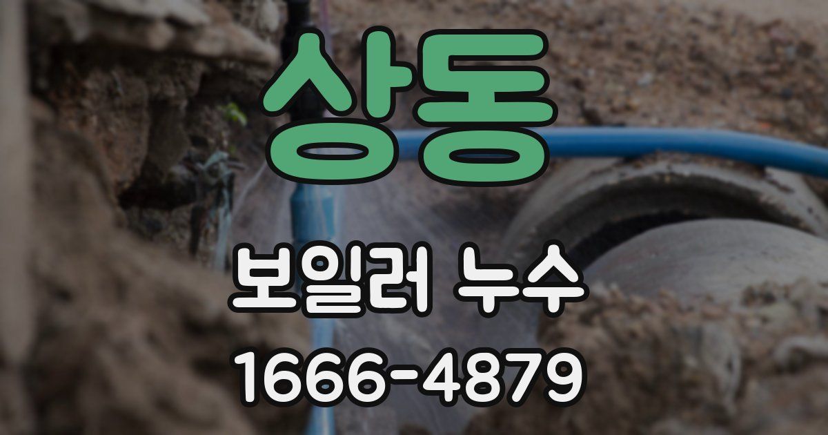 상동 보일러 누수