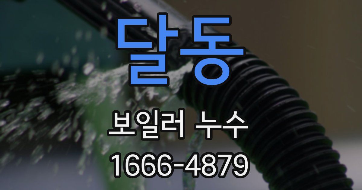 달동 보일러 누수