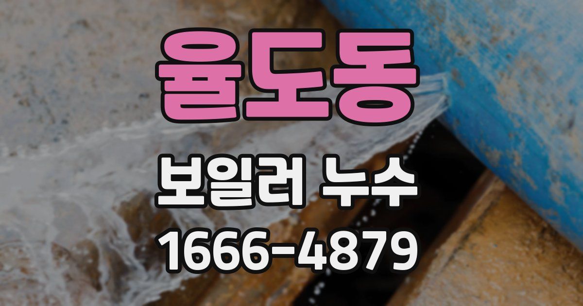 율도동 보일러 누수