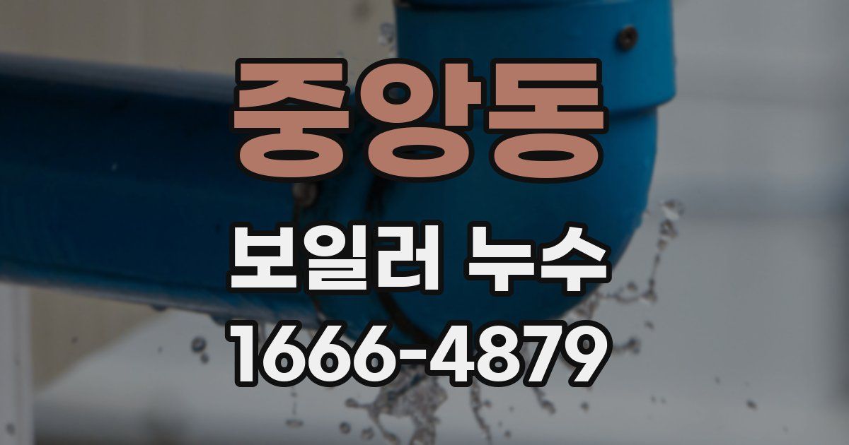 중앙동 보일러 누수