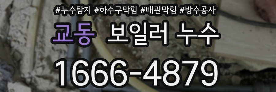 교동 보일러 누수
