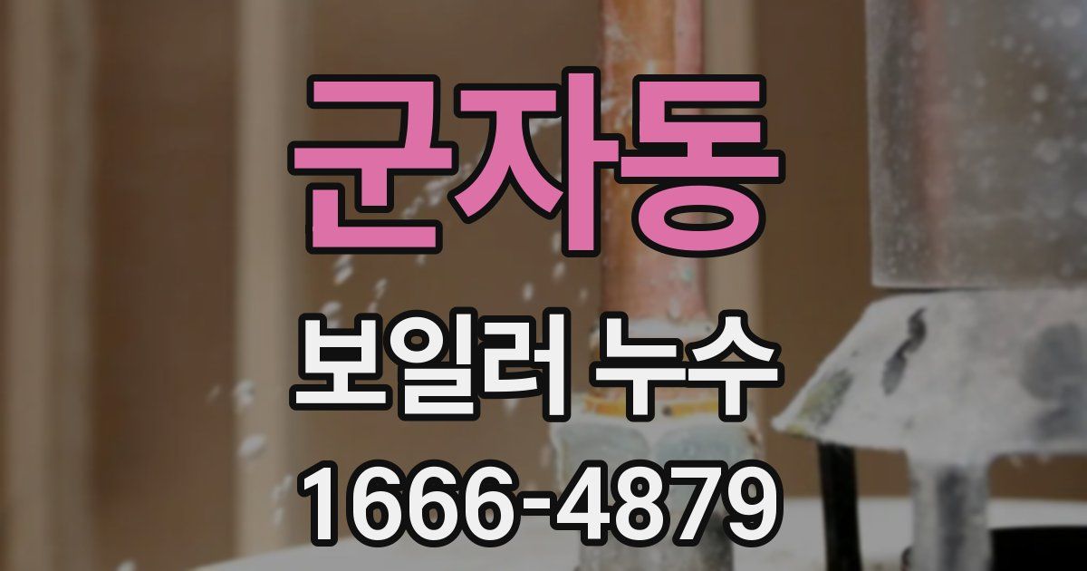 군자동 보일러 누수