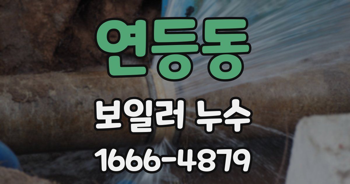 연등동 보일러 누수