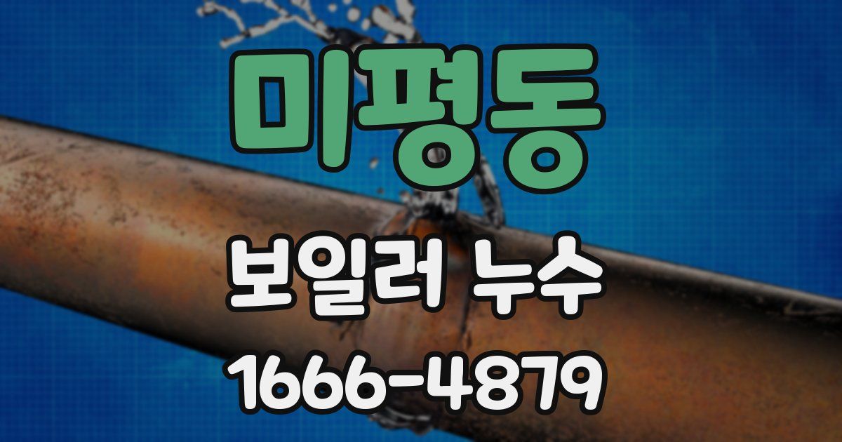 미평동 보일러 누수