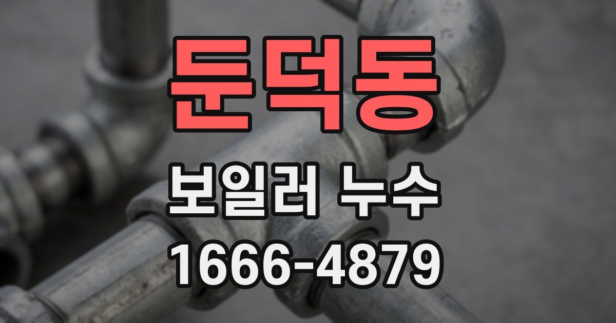 둔덕동 보일러 누수