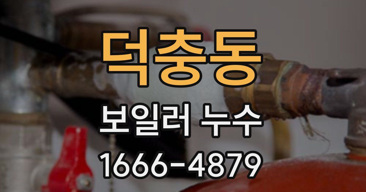 덕충동 보일러 누수