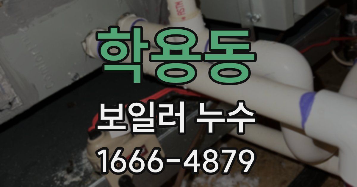 학용동 보일러 누수