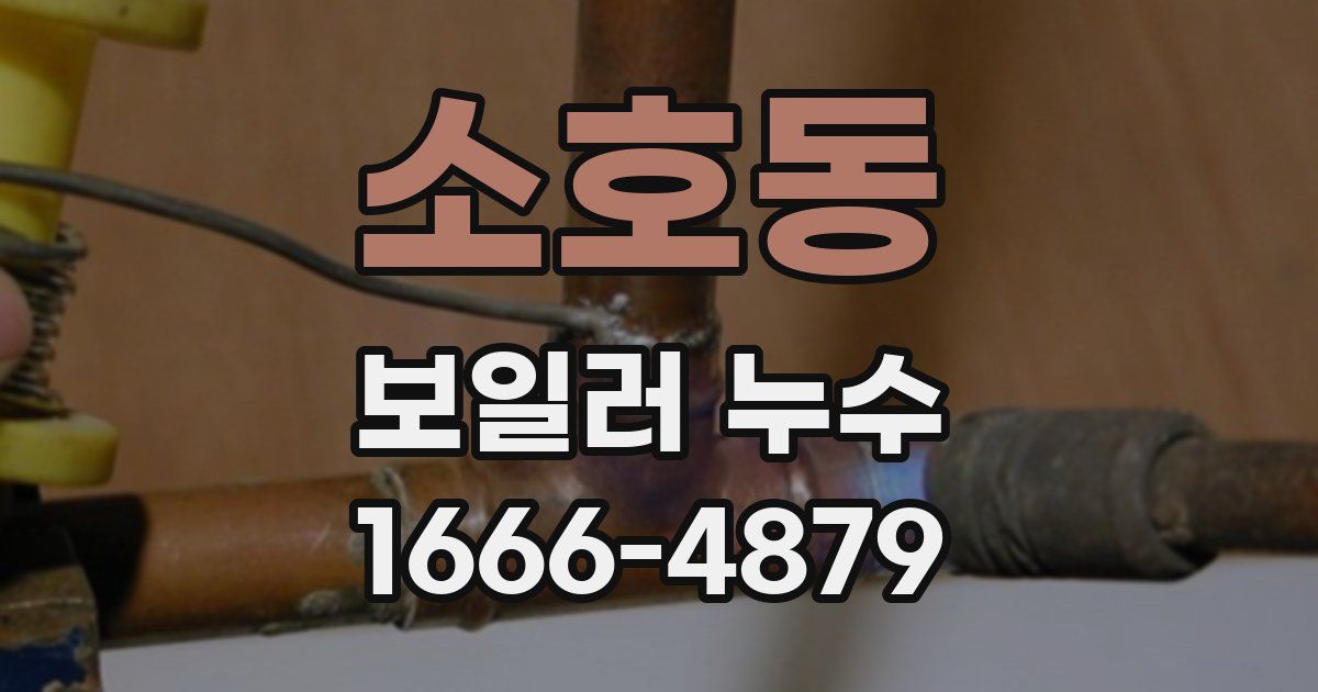 소호동 보일러 누수