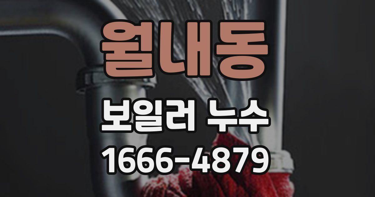 월내동 보일러 누수