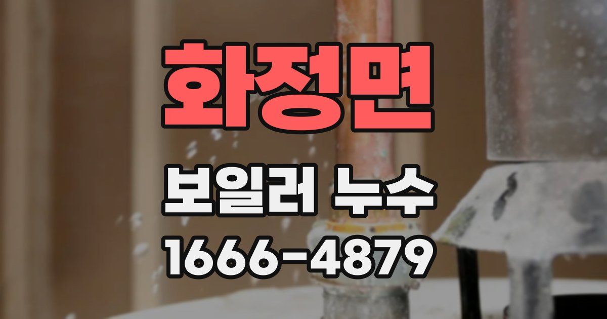 화정면 보일러 누수