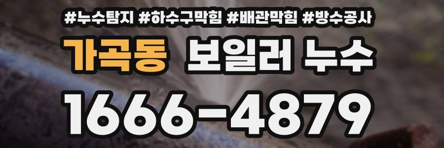 가곡동 보일러 누수