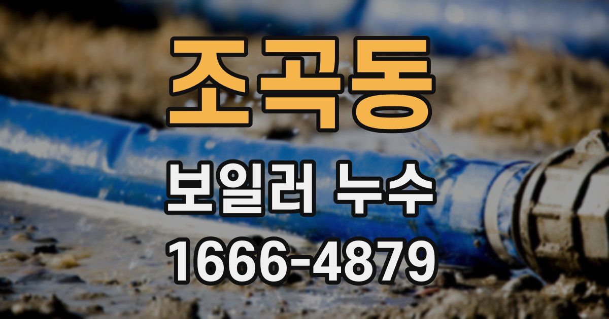 조곡동 보일러 누수