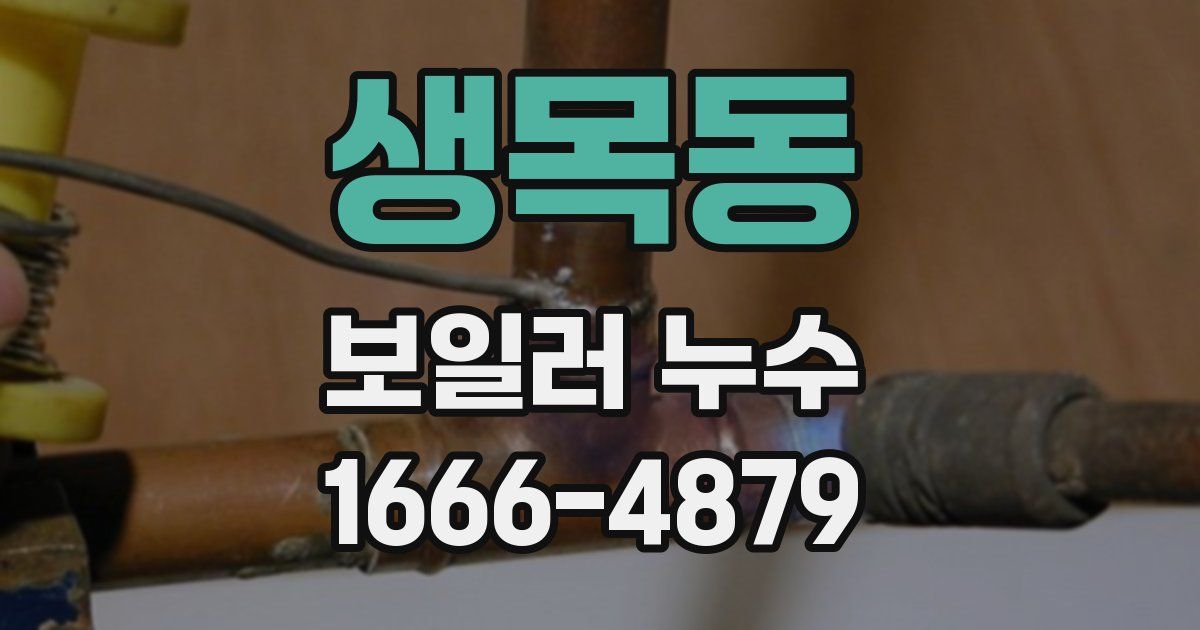 생목동 보일러 누수