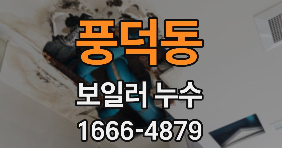 풍덕동 보일러 누수