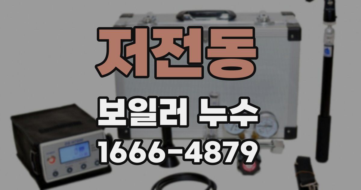 저전동 보일러 누수