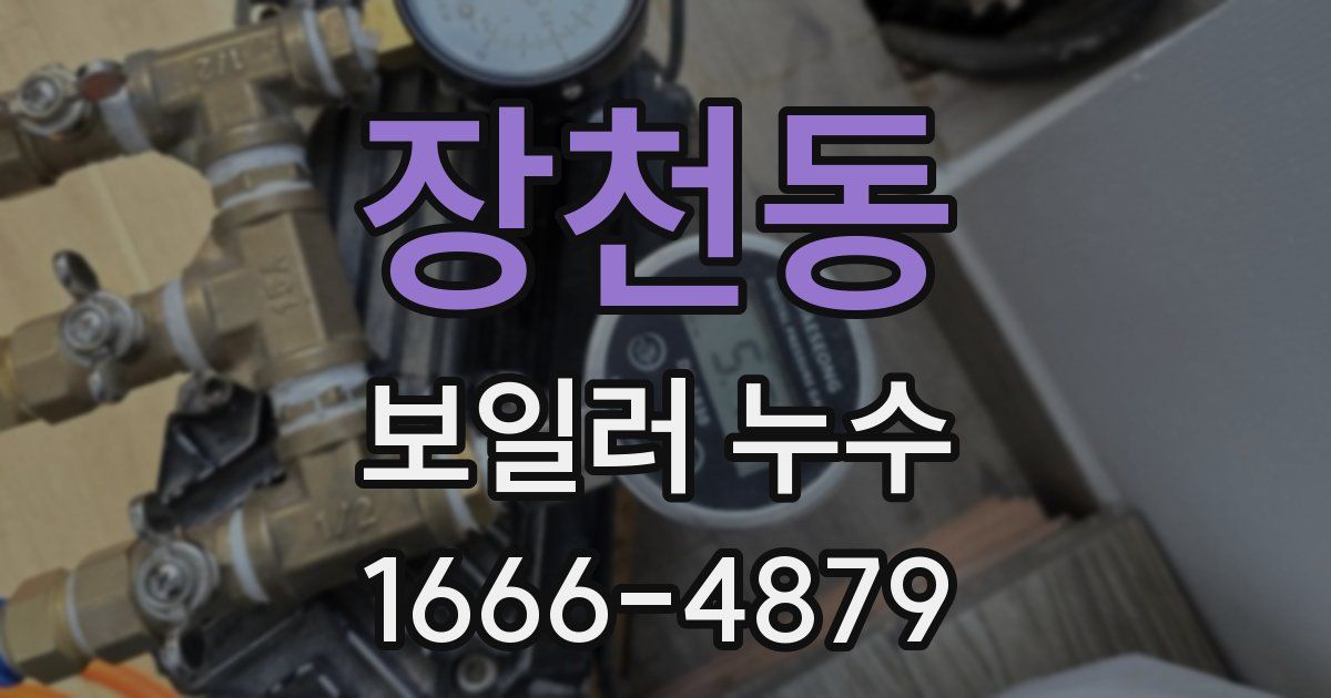 장천동 보일러 누수