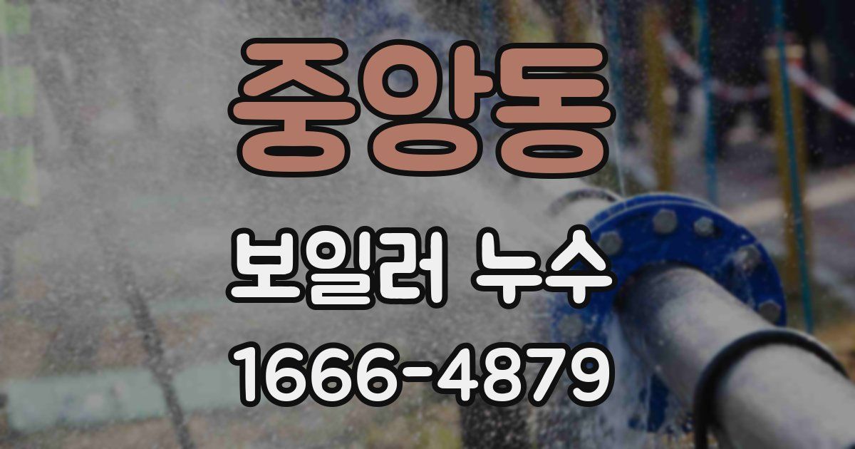 중앙동 보일러 누수