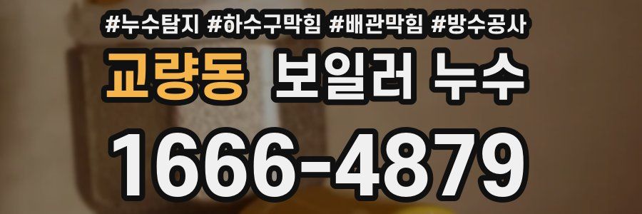 교량동 보일러 누수
