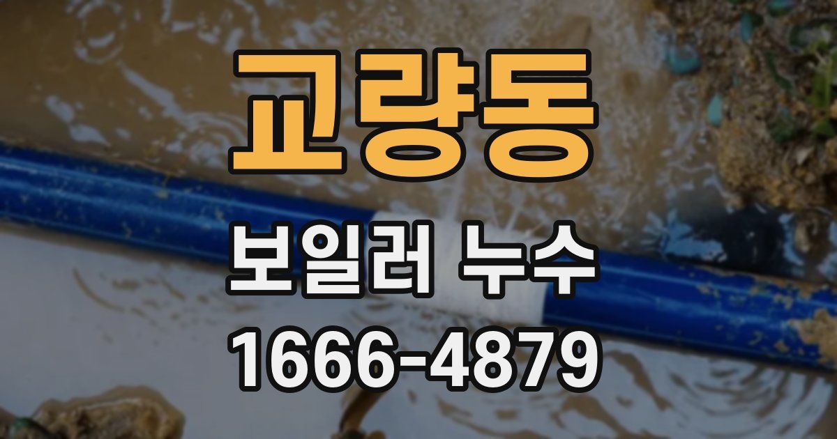 교량동 보일러 누수