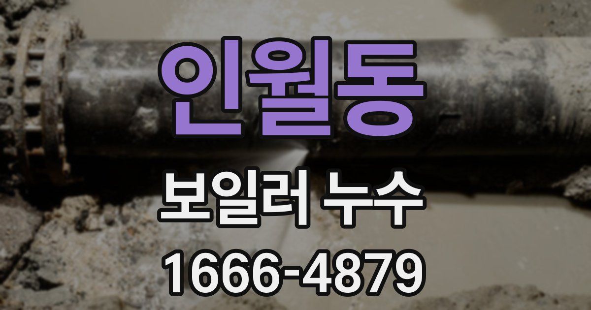 인월동 보일러 누수
