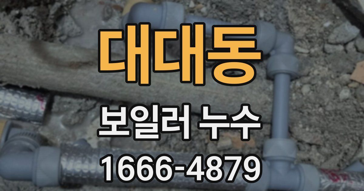 대대동 보일러 누수