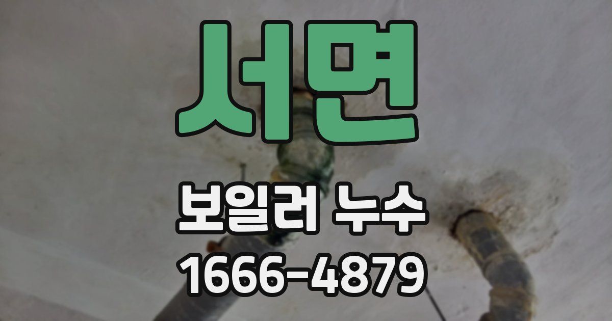 서면 보일러 누수