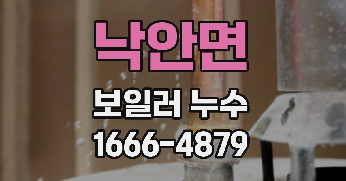 낙안면 보일러 누수