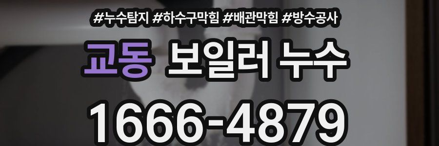 교동 보일러 누수
