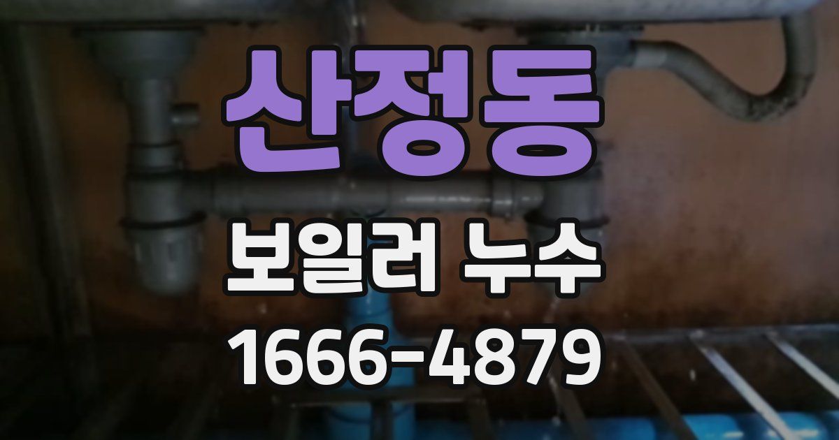 산정동 보일러 누수