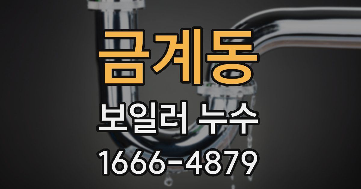 금계동 보일러 누수