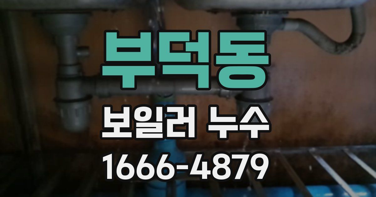 부덕동 보일러 누수