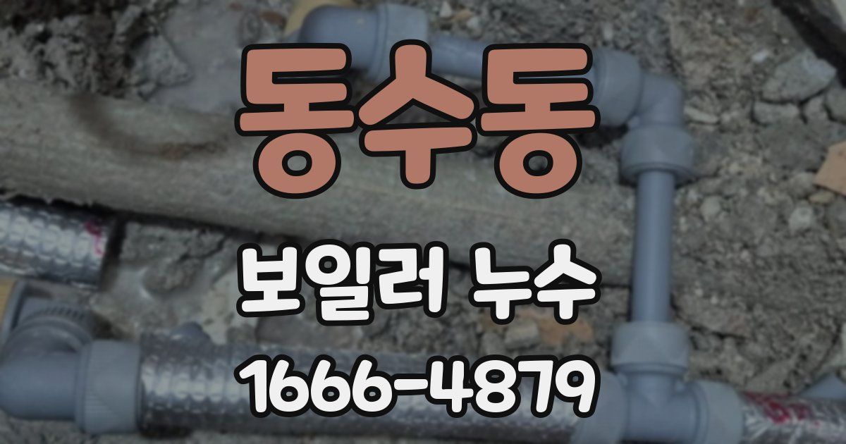 동수동 보일러 누수
