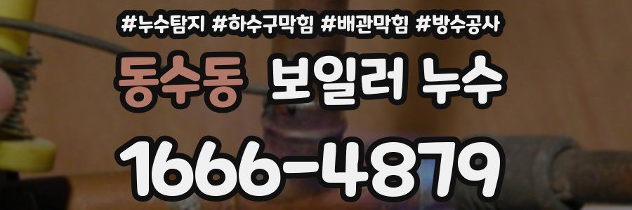 동수동 보일러 누수