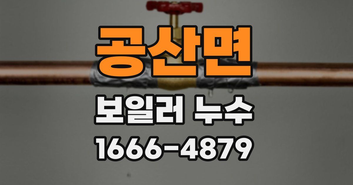 공산면 보일러 누수