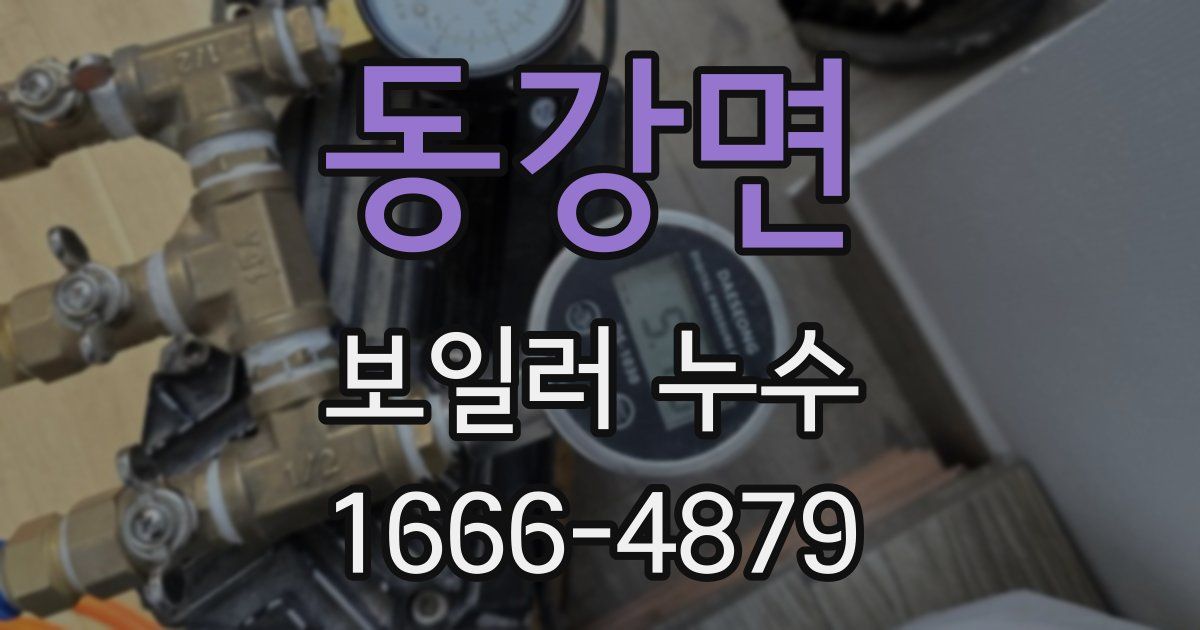 동강면 보일러 누수