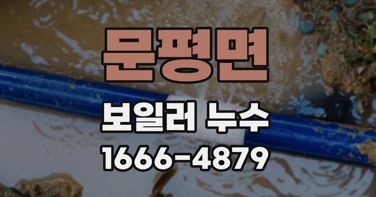 문평면 보일러 누수