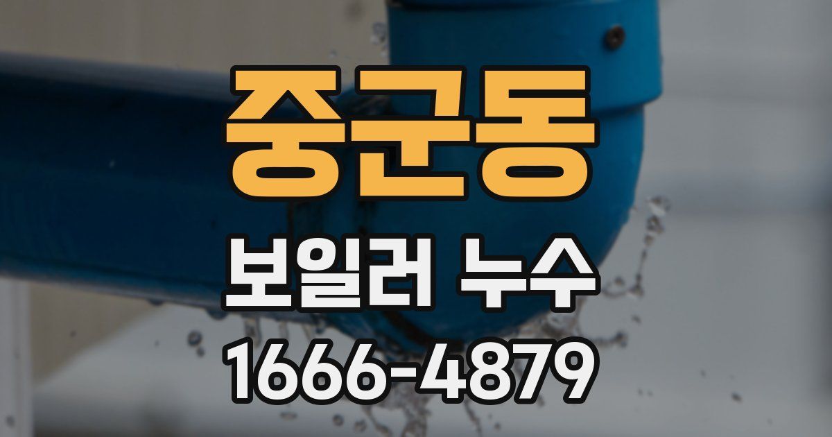 중군동 보일러 누수