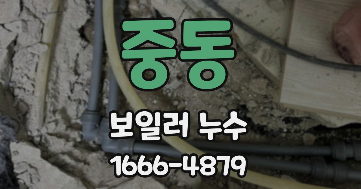 중동 보일러 누수