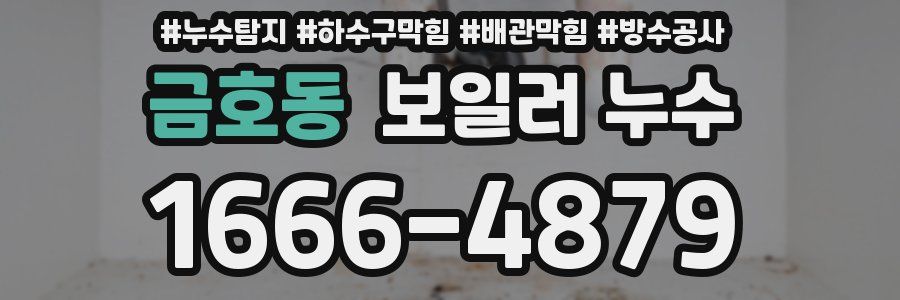 금호동 보일러 누수