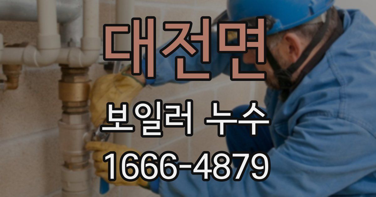 대전면 보일러 누수