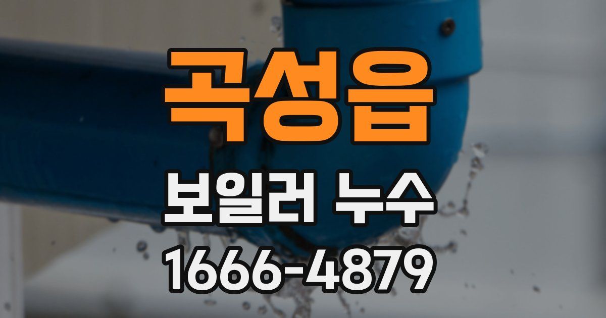 곡성읍 보일러 누수