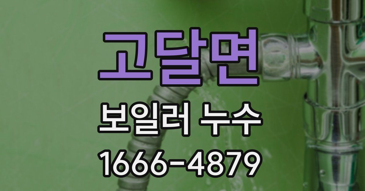고달면 보일러 누수