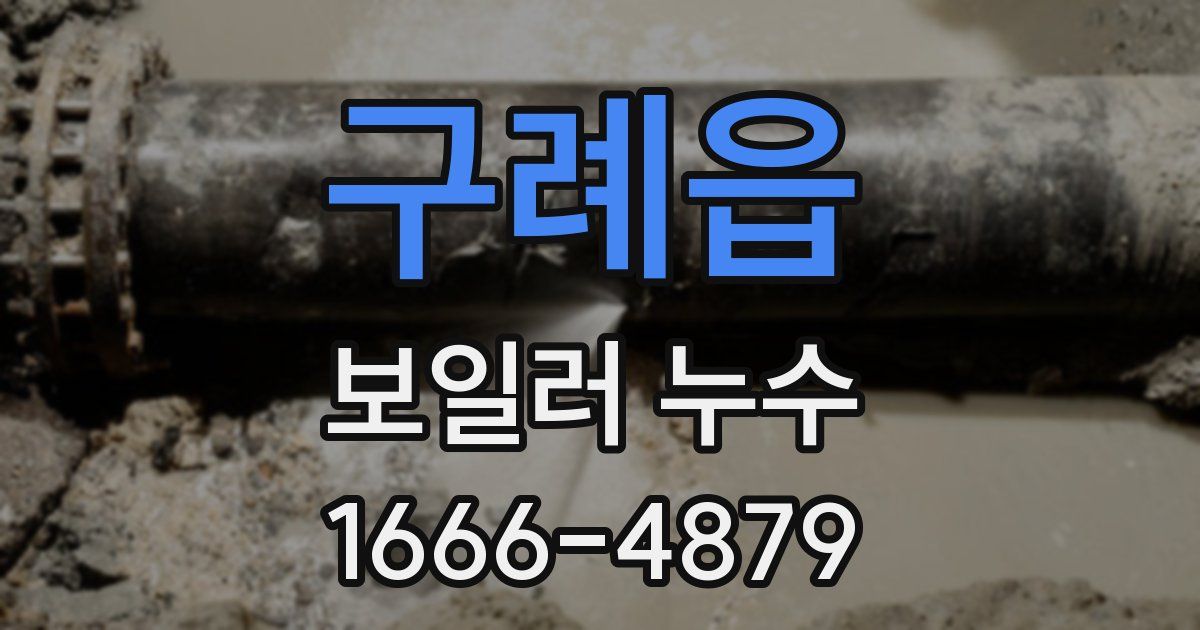 구례읍 보일러 누수