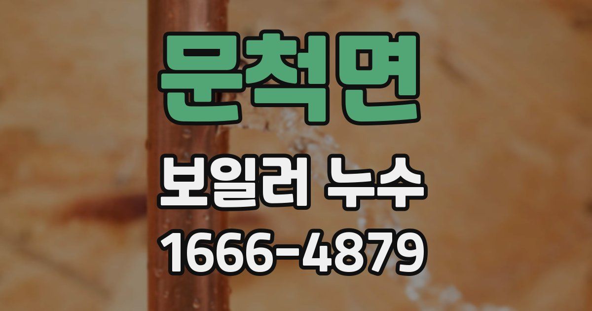 문척면 보일러 누수