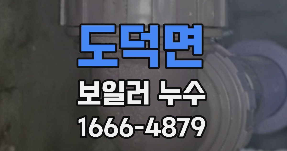 도덕면 보일러 누수