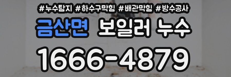 금산면 보일러 누수