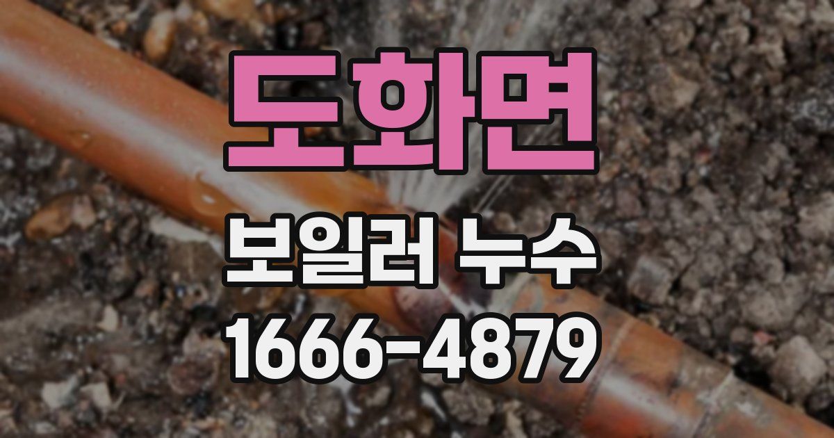 도화면 보일러 누수