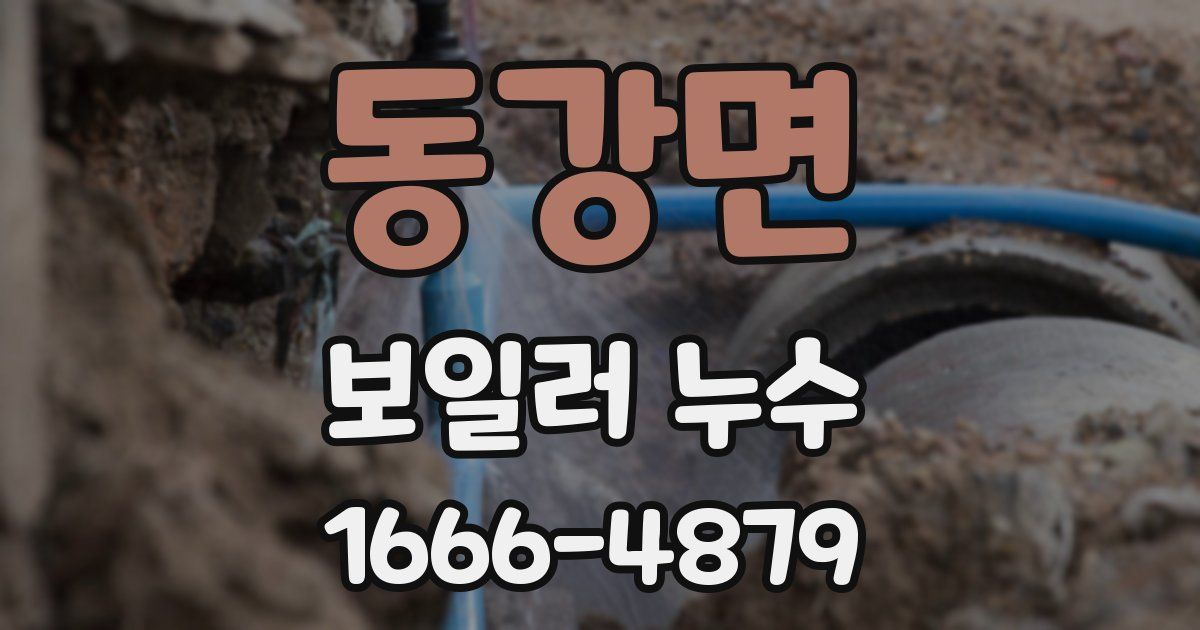 동강면 보일러 누수