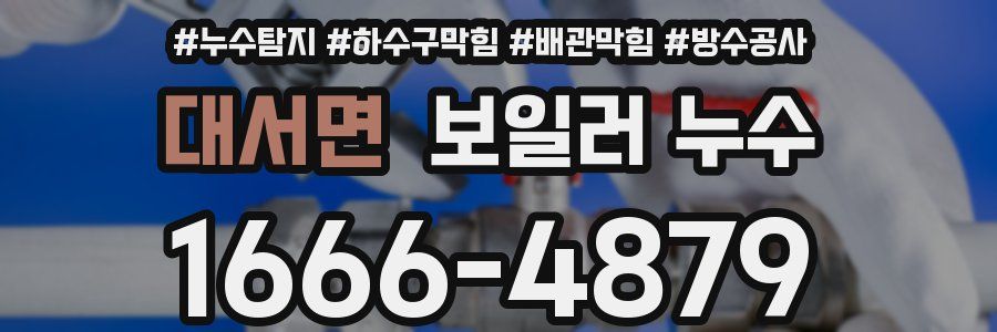 대서면 보일러 누수