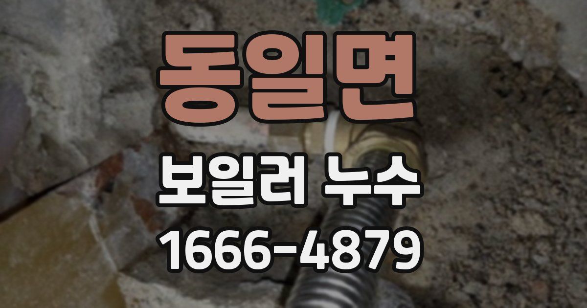 동일면 보일러 누수